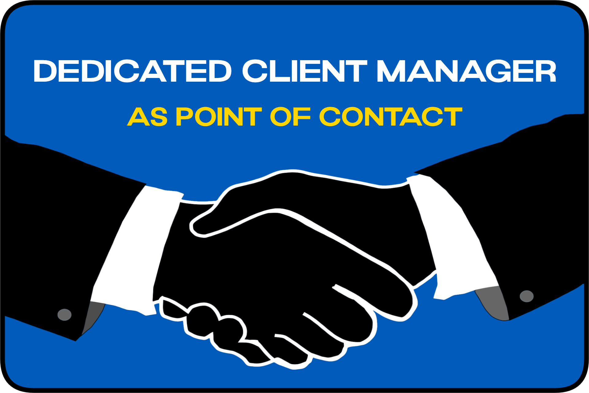 Dedicated Client Manager as Point of Contact